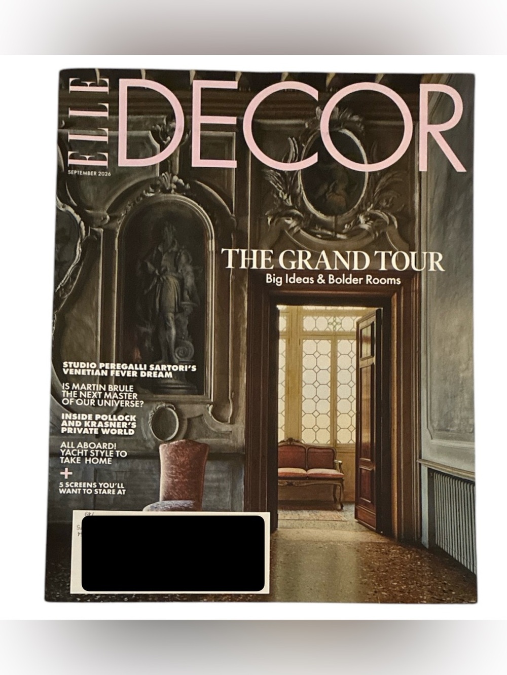 Elle Decor Magazine September 2026 Grand Tour Studio Peregalli Sartori Venetian